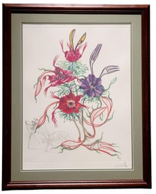 Salvador Dali Anemone per Anti-Pasti Signed Litho