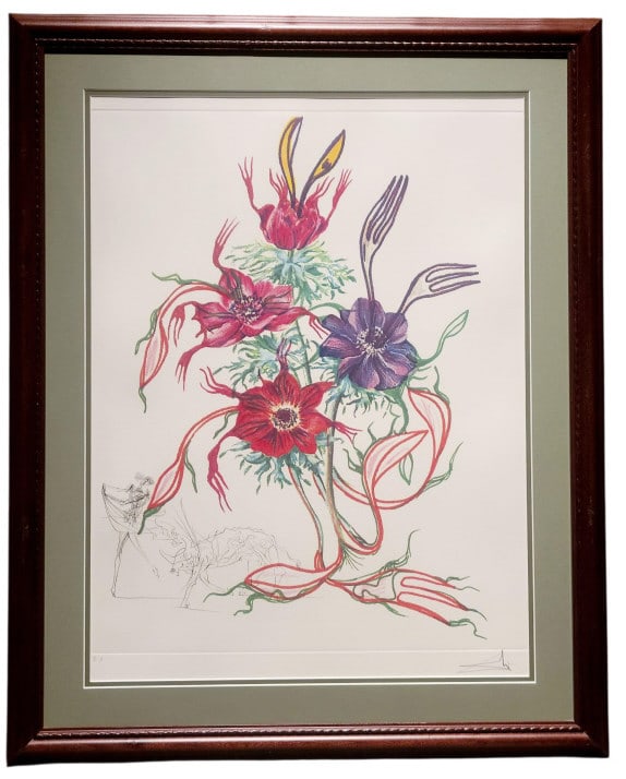 Salvador Dali Anemone per Anti-Pasti Signed Litho (1 of 6)