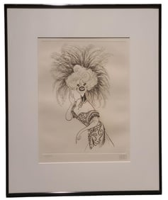 Al Hirschfeld Carol Channing Hello Dolly Etching
