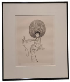 Al Hirschfeld Lena Horne in Funny Girl Etching