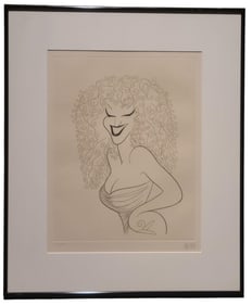 Al Hirschfeld Bette Midler Limited Edition Etching