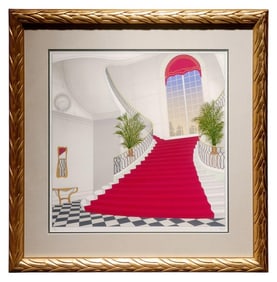 Fanch Ledan Entryway Red Stairs Limited Ed. Signed