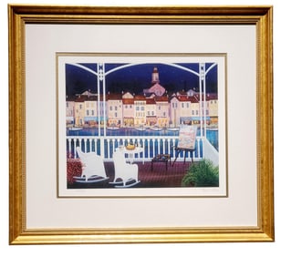 Fanch Ledan Signed Serigraph Signac a St Tropez