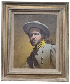 Jim Daly Civil War Soldier Original Oil on Canvas