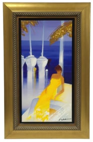 Emile Bellet Marine Blanche Embellished Giclee