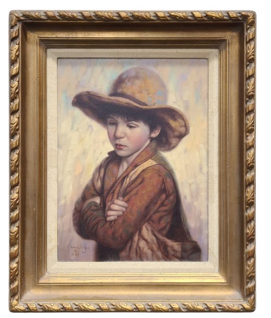 Jim Daly Country Boy Oil Painting on Canvas (1 of 10)