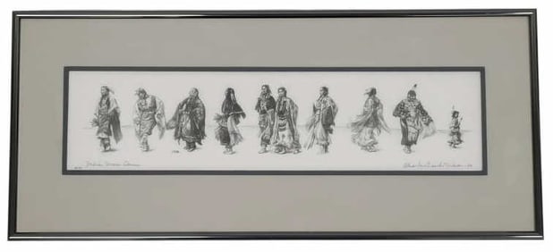 Charles Banks Wilson Indian Women Dancers Signed