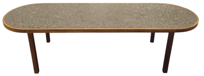 Martz Marshall Studios 60" Ceramic Coffee Table