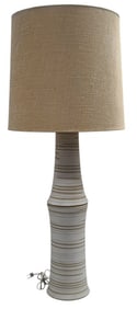 Martz Marshall Studios Brown Tan Large Table Lamp