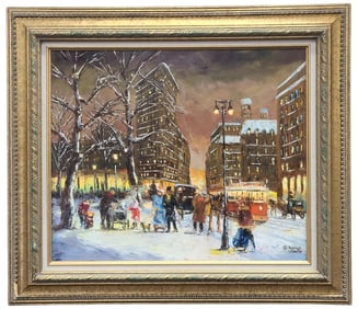 Robert Lebron Original Oil Painting on Canvas