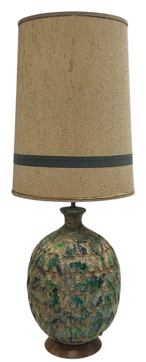 Mid-Century Ceramic Volcanic Fat Glaze Lava Lamp (1 of 10)