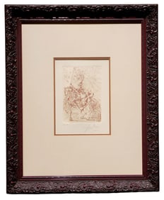 Salvador Dali El Cid Etching Signed