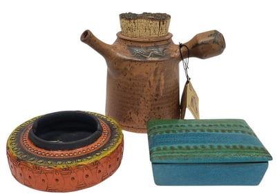 MCM Pottery Lot incl Raymor & The Potters' Mark