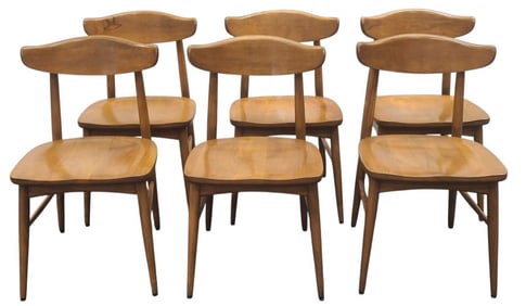 6 MCM Birchcraft by Baumritter Dining Chairs