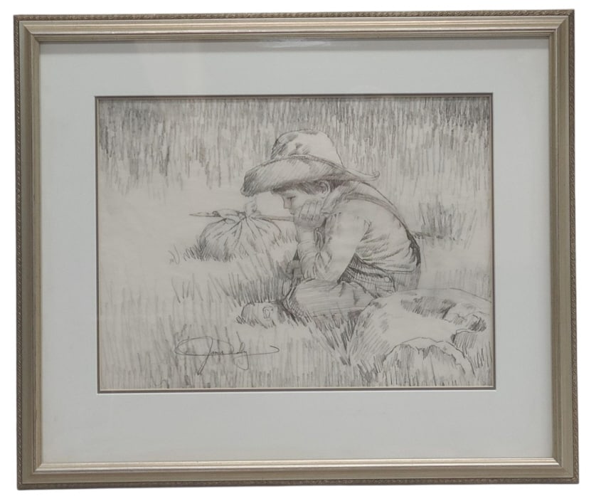 Jim Daly Original Pencil Drawing Signed (1 of 8)