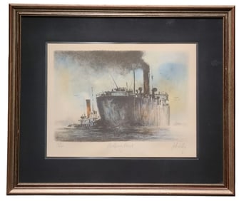 John Kelly Helping Hand in Color Signed Lithograph