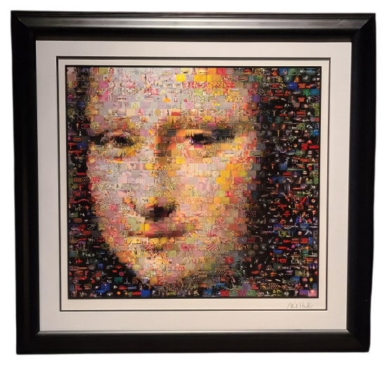 Neil J. Farkas 2005 Mona Lisa Seriolithograph: Neil J. Farkas 2005 "Mona Lisa" Seriolithograph in color on paper, signed in the plate. Includes a Certificate of Authenticity and Appraisal from Park West Gallery. 26 1/4" x 24" in a 37" x 35 1/2" x