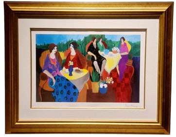 Itzchak Tarkay 2005 Morning Social Seriolithograph