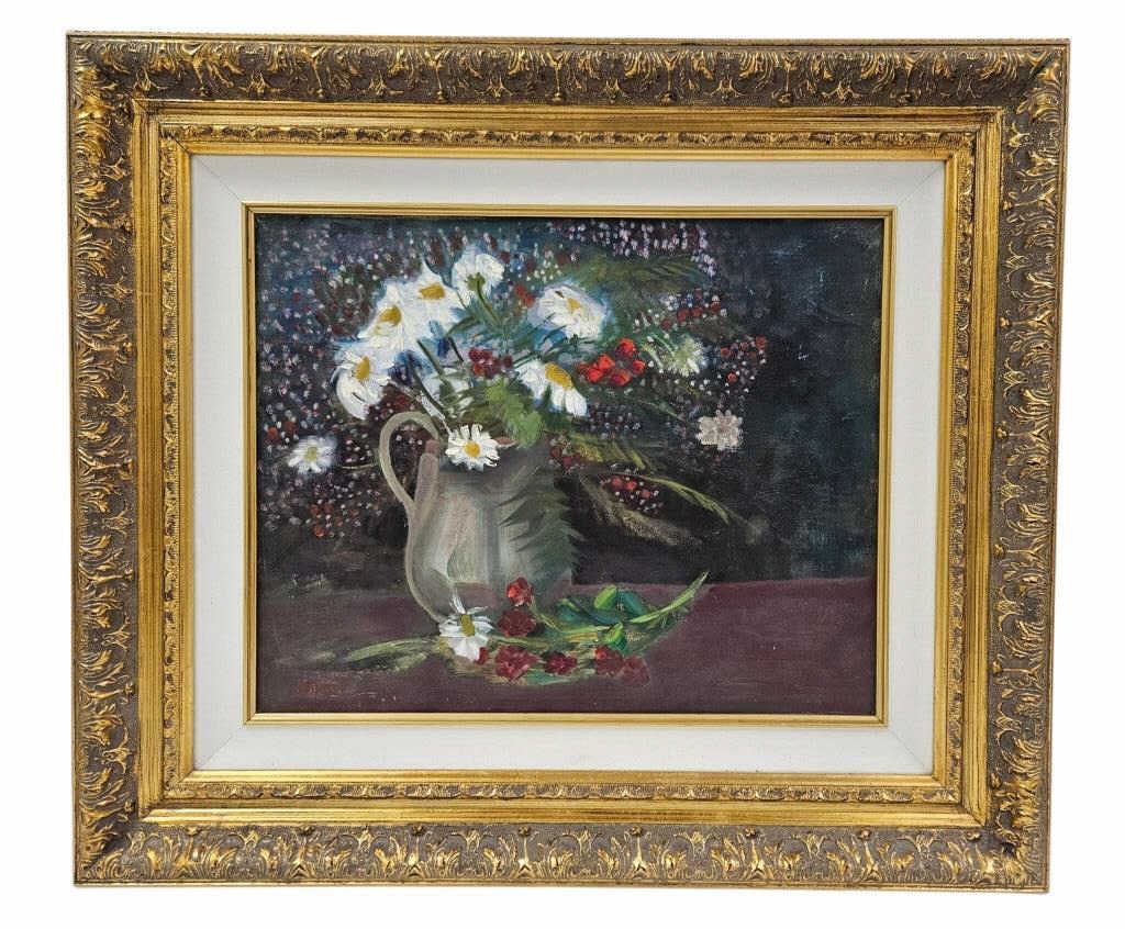 Clarence Hinkle Floral Still Life Oil on Canvas (1 of 10)