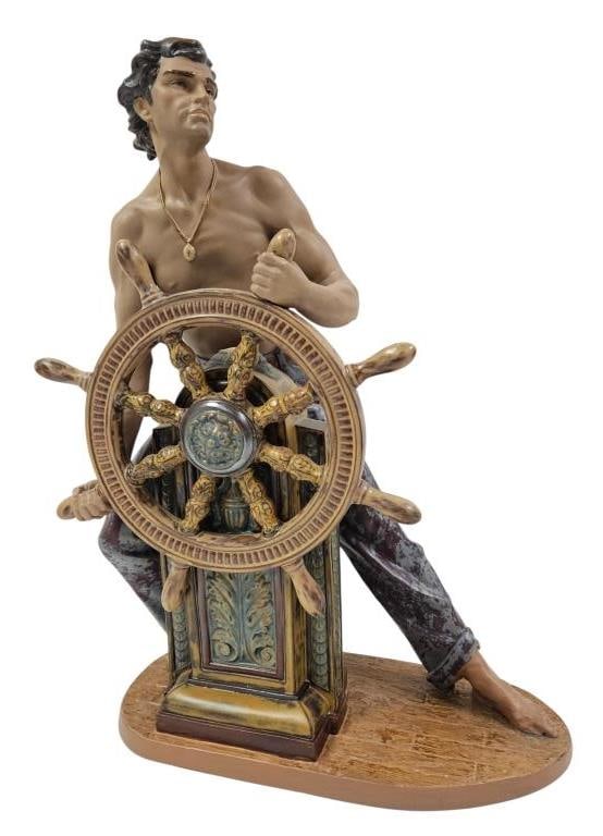 Monumental Lladro 3554 "Stormy Sea" Ship Captain (1 of 14)