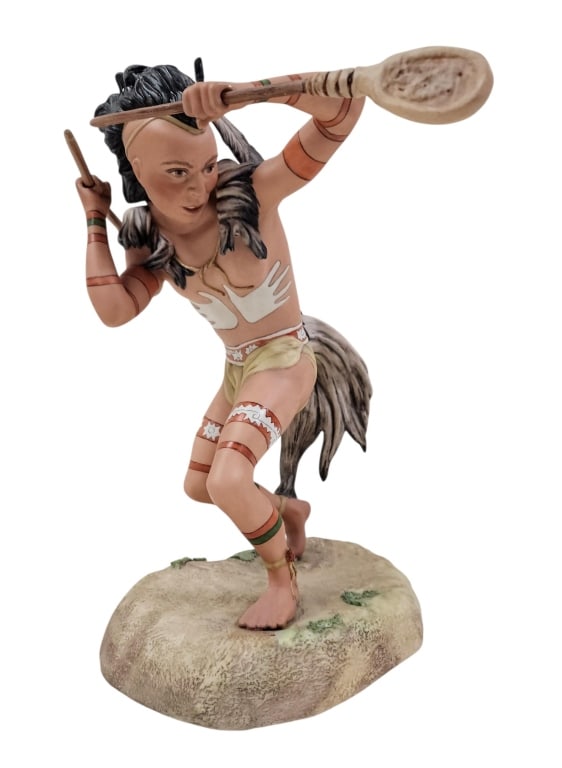 15" Cybis Choctaw Tascalusa Lacrosse Player (1 of 17)