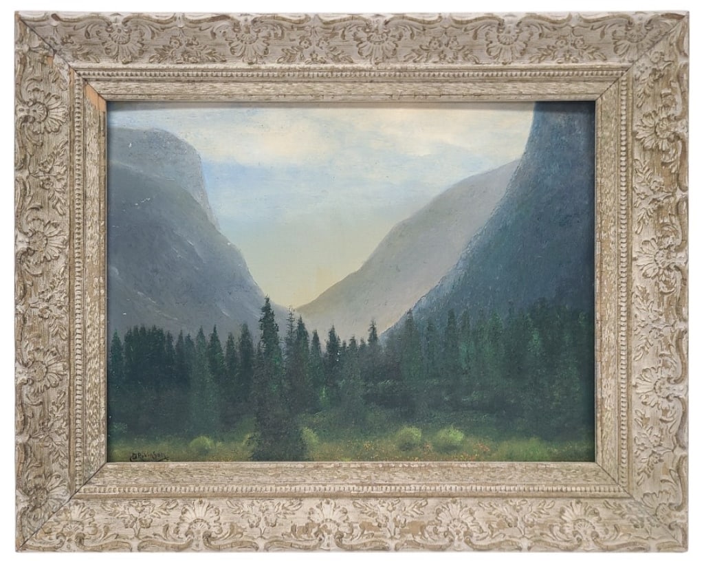 Charles Dorman Robinson Original Oil on Board: Charles Dorman Robinson (b. 1947 - d. 1933, American) Original Oil on Board Painting. Signed in lower left by artist. Artist known for seascapes and landscapes, especially of Northern California and Y