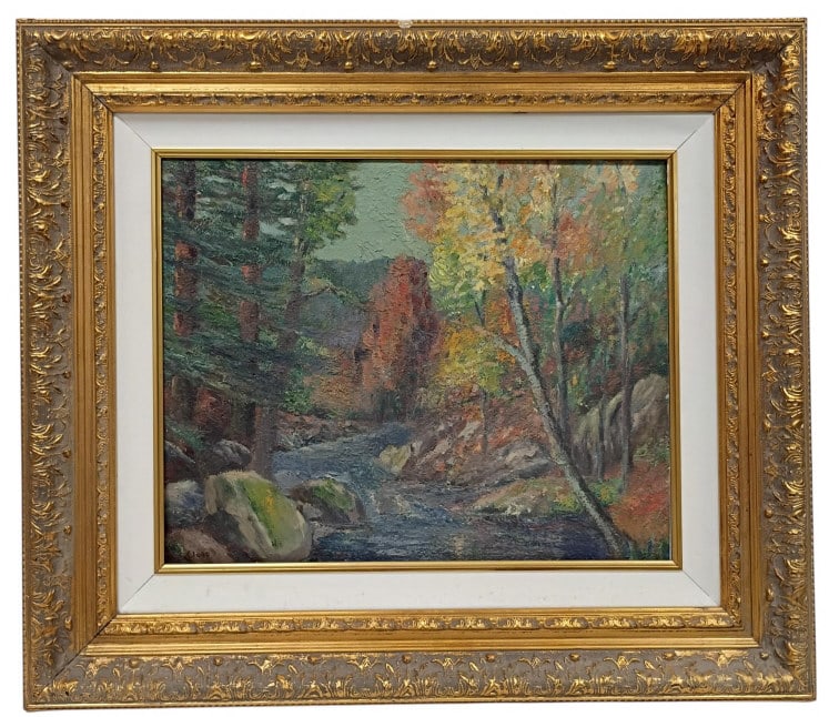 William Henry Clapp Oil on Board Painting (1 of 10)