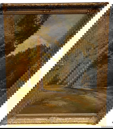 Robert Wood Original Oil Painting on Canvas: American Robert William Wood (1889-1979), original oil painting on canvas. Signed in lower right. No Certificate of Authenticity. Viewing area is 23 1/4" x 29" in a 29 1/4" x 35 1/2" x 2 1/2" frame. F