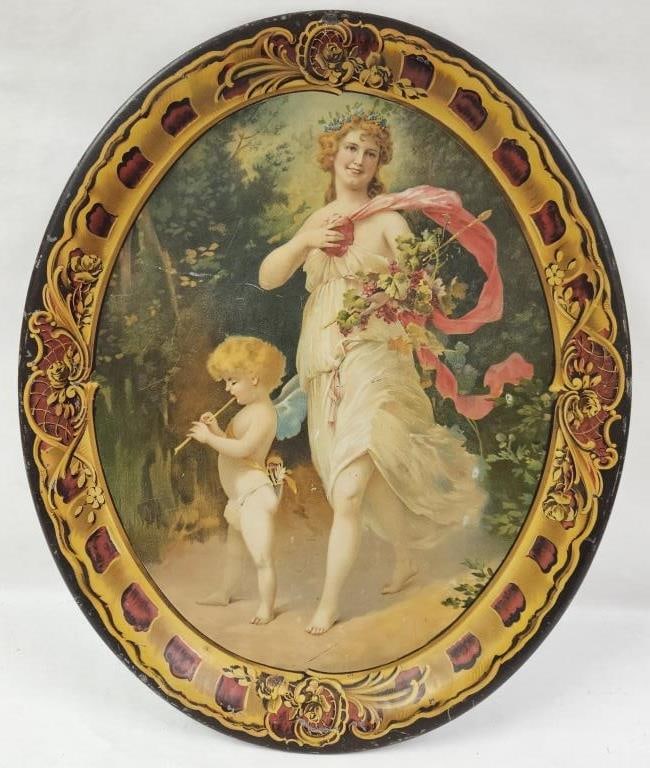 Rare St. Louis Trade Store Litho Advertising Tray (1 of 6)