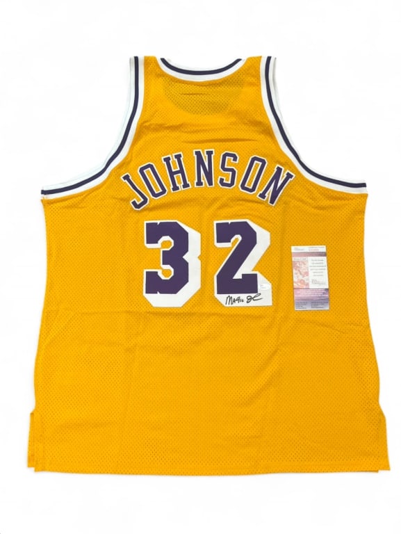 Autographed Magic Johnson Lakers Jersey JSA (1 of 9)