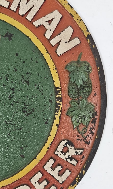 Rare Vintage Gettelman Brewing Embossed Sign - 5