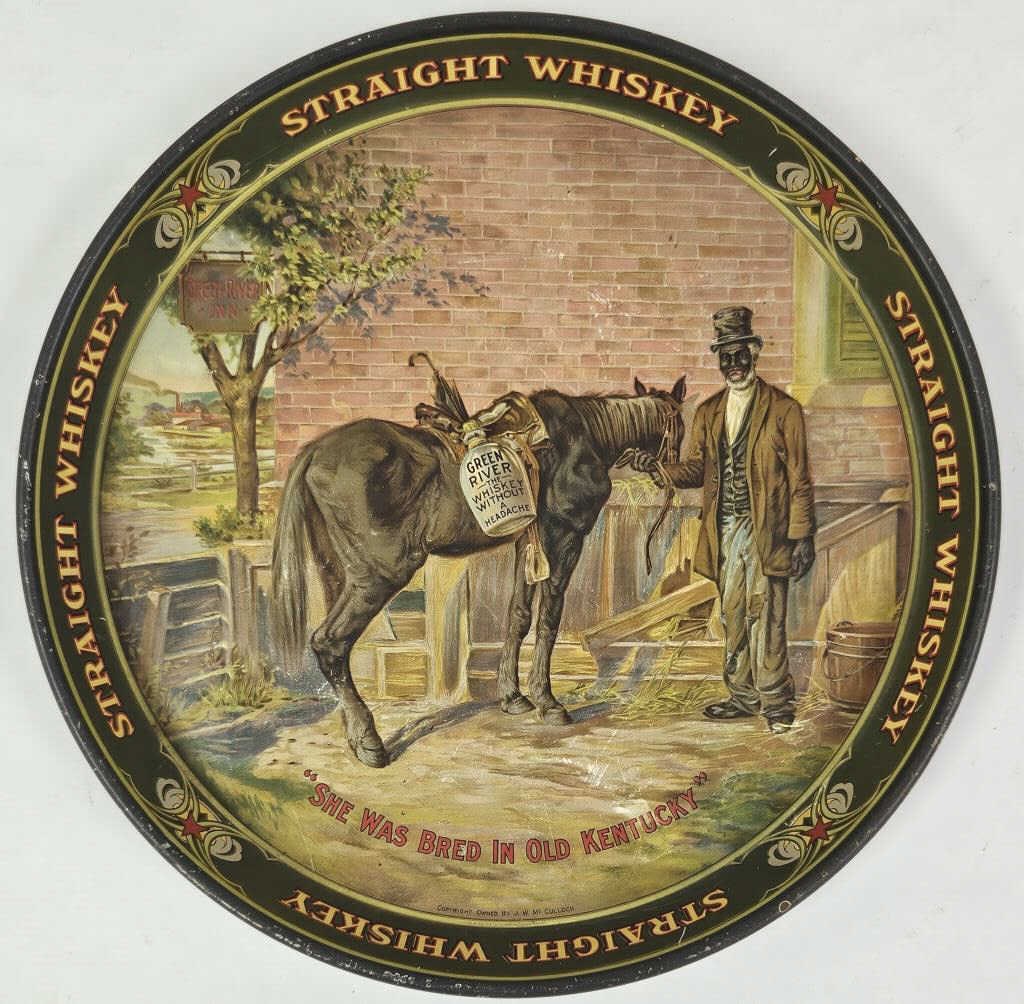 Pre-Prohibition Green River Whiskey Litho Tray (1 of 11)