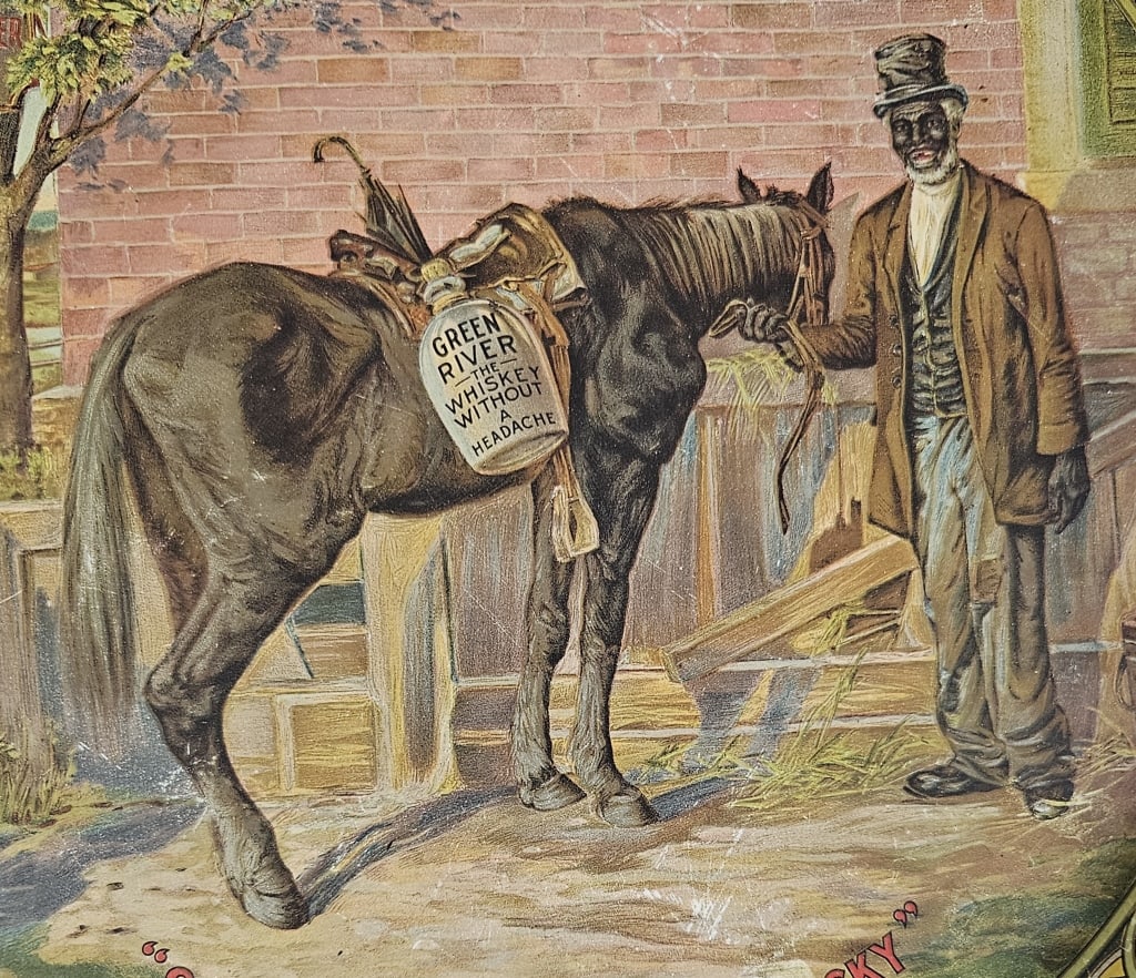 Pre-Prohibition Green River Whiskey Litho Tray - 2