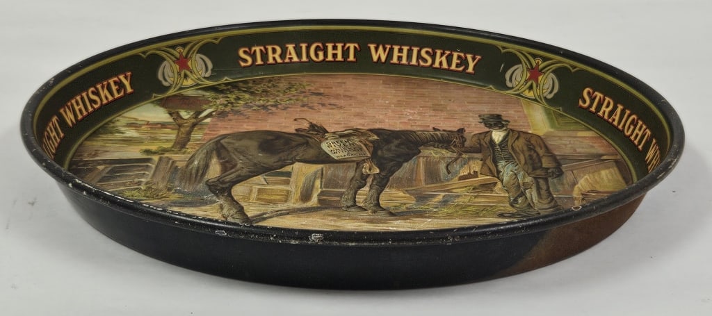 Pre-Prohibition Green River Whiskey Litho Tray - 7