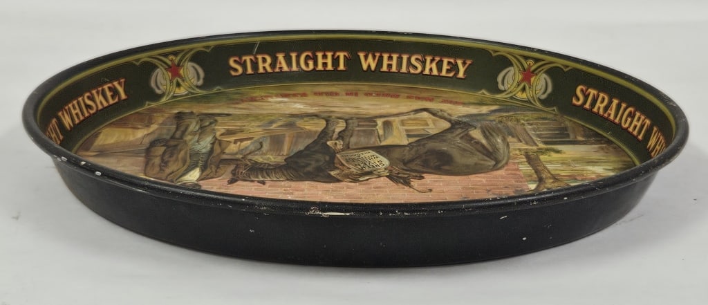 Pre-Prohibition Green River Whiskey Litho Tray - 8