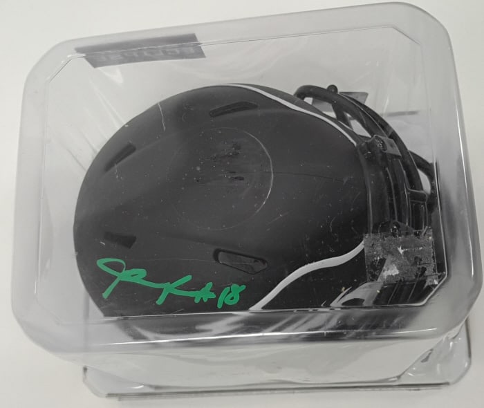 Four NFL Player Signed Mini-Helmets w/ Cert - 6