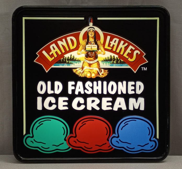 Land O Lakes Old Fashioned Ice Cream Light: IMPORTANT NOTE: Please be advised that we offer reasonably priced in-house shipping, but you must select Arrange My Own Shipping as part of your post-auction invoice options. Land O Lakes Old