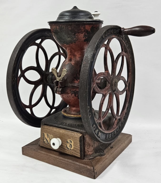 Antique Enterprise No. 3 Coffee Grinder Mill: IMPORTANT NOTE: Please be advised that we offer reasonably priced ?in-house shipping,? but you must select ?Arrange My Own Shipping? as part of your post-auction invoice options. Antique Enterprise Mf