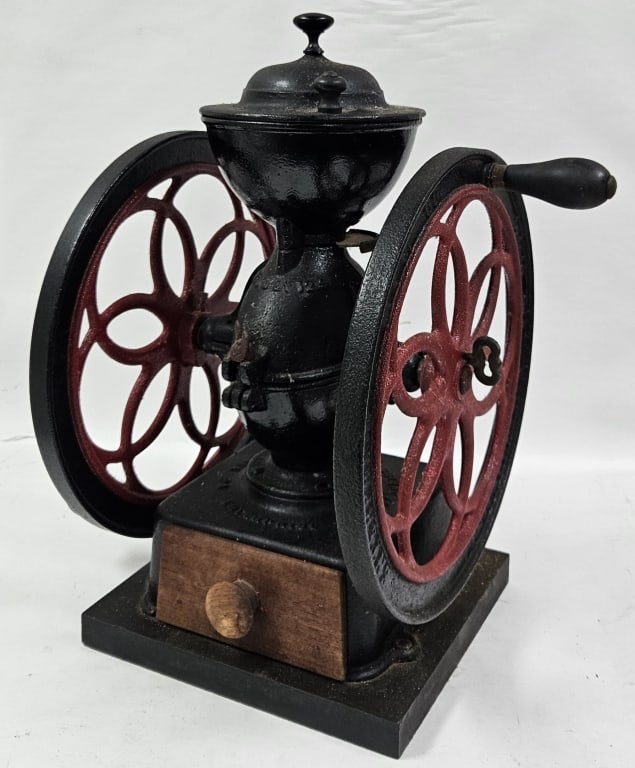 Antique Enterprise Dual-Wheel Coffee Grinder Mill (1 of 11)