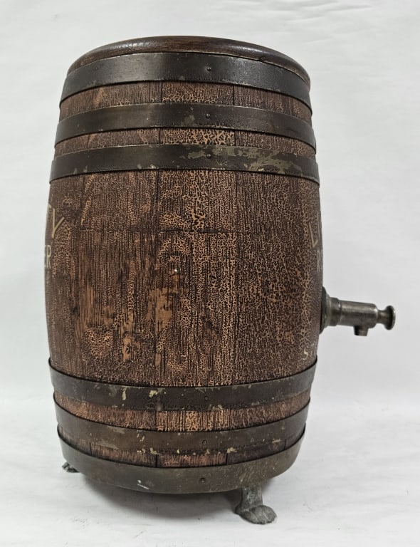 Antique Liberty Root Beer 5c Barrel Dispenser - 7