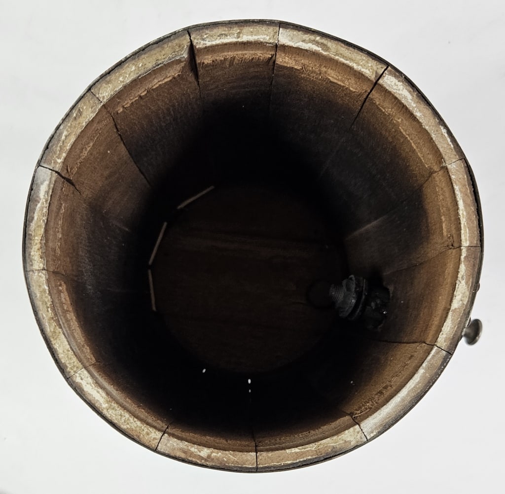 Antique Liberty Root Beer 5c Barrel Dispenser - 9