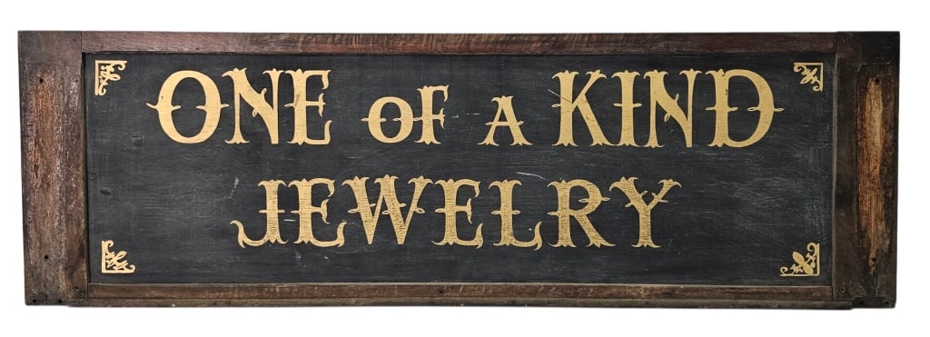 Rustic Primitive Trade Store Sign Vincennes, IN: IMPORTANT NOTE: Please be advised that we offer reasonably priced in-house shipping, but you must select Arrange My Own Shipping as part of your post-auction invoice options. Antique rustic primitive