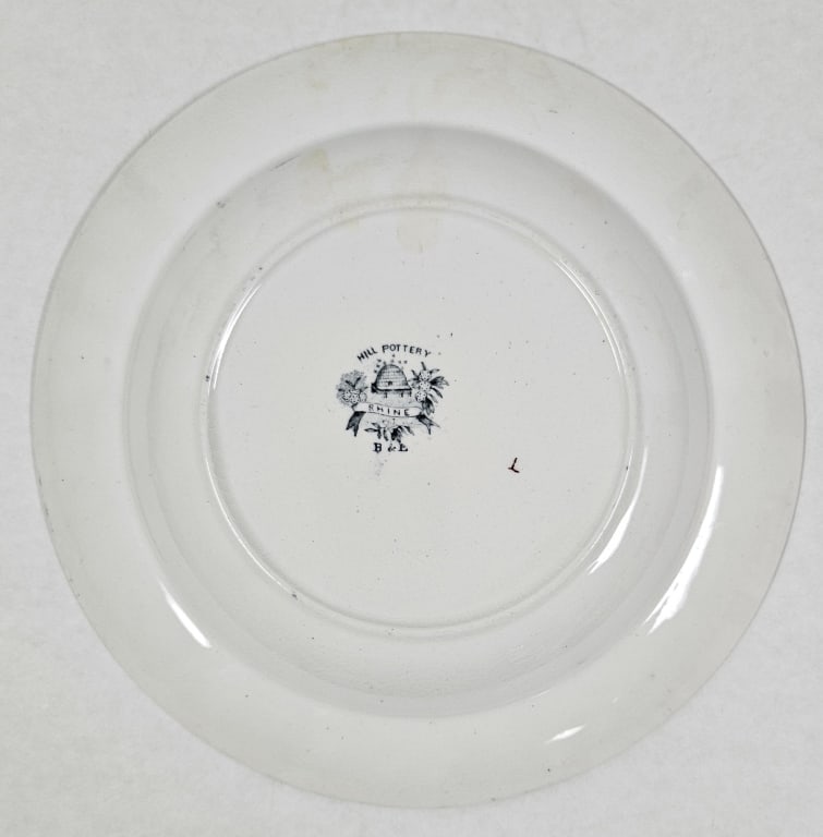 Antique Rhine Pattern Gray Transferware Group - 17