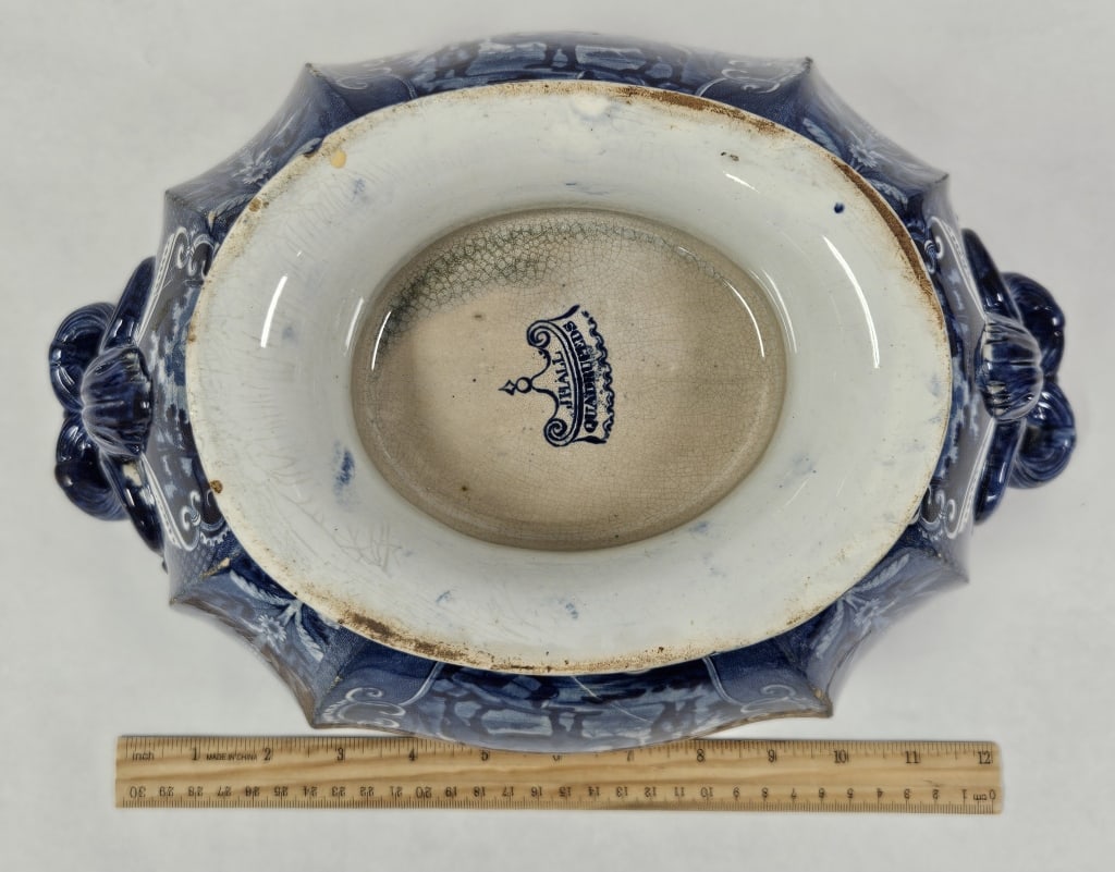 Rare 1800s Historical Blue Transferware Group - 10