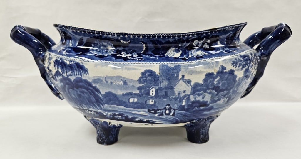 Rare 1800s Historical Blue Transferware Group - 11