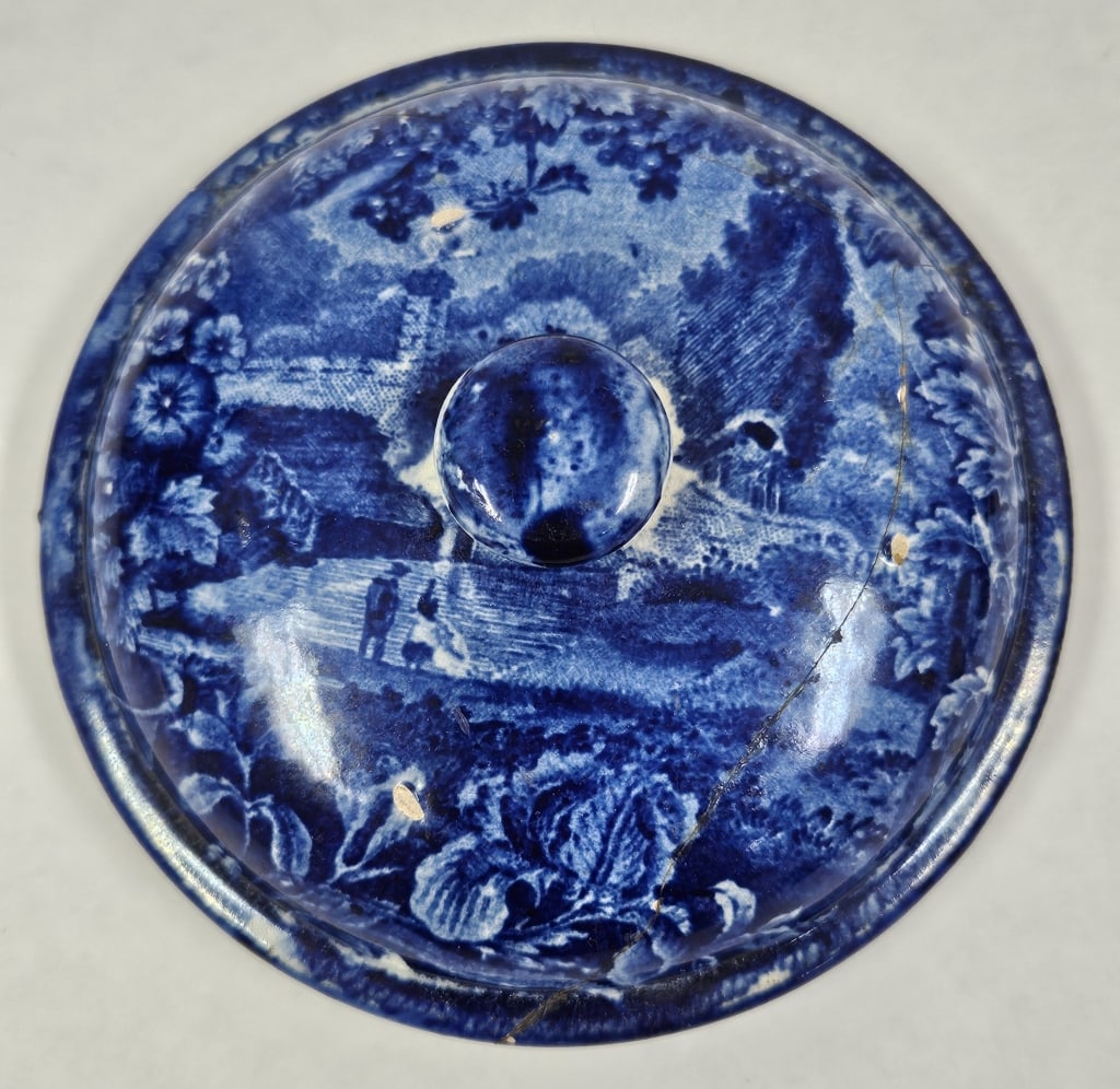 Rare 1800s Historical Blue Transferware Group - 16