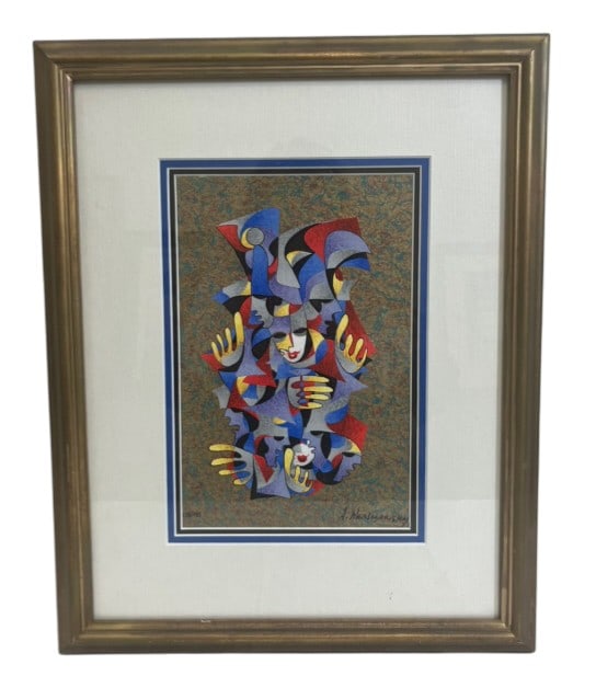 Anatole Krasnyansky LE Serigraph Silver Theater: IMPORTANT NOTE: Please be advised that we offer reasonably priced in-house shipping, but you must select Arrange My Own Shipping as part of your post-auction invoice options. Limited edition