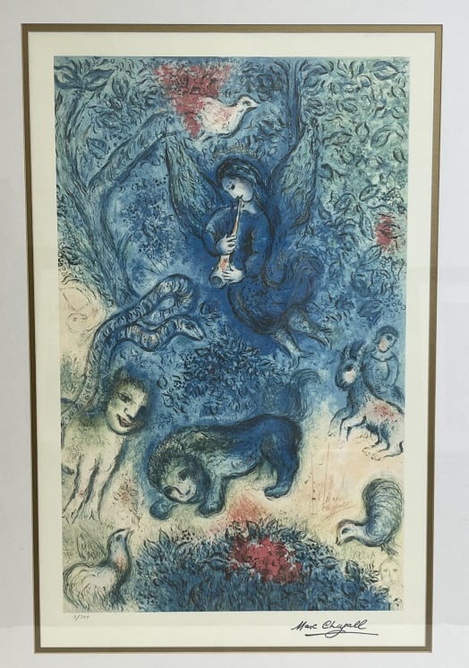 Marc Chagall Signed Lithograph The Magic Flute - 5