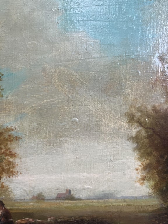 Brian Coole Lake Scene Original Oil On Canvas - 9