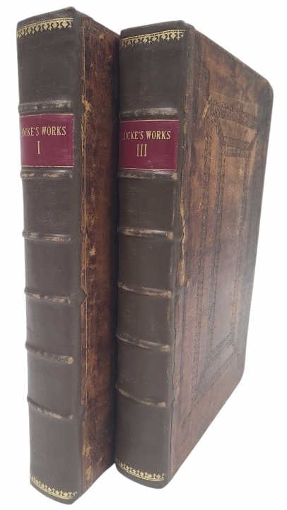 Early 1700s Works of John Locke 2nd Ed Vol I & III: IMPORTANT NOTE: Please be advised that we offer reasonably priced in-house shipping, but you must select Arrange My Own Shipping as part of your post-auction invoice options. Early 1700s printings of